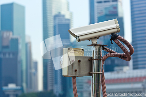 Image of CCTV surveillance camera in Singapore