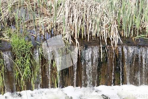Image of artificial waterfall