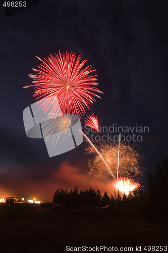 Image of Large firework explosion