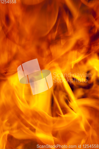 Image of chaotic orange flames