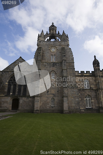 Image of King's College chapel front view, Aberdeen, UK