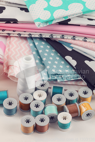 Image of tailoring sewing concept background