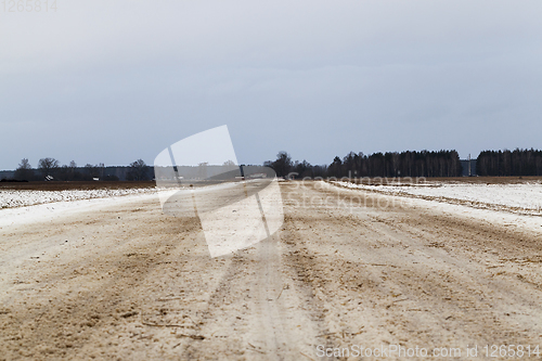 Image of Road under the snow