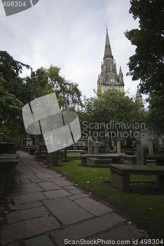 Image of Downtown cathedral in Aberdeen, Scotland, UK