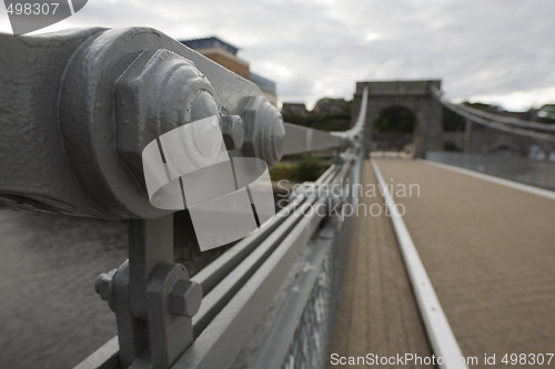 Image of Wellington Suspension Bridge in Aberdeen, UK - suspension elemen