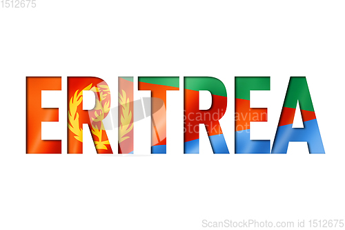 Image of eritrean flag text font