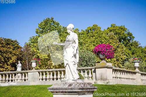 Image of Statue of Minerva in Luxembourg Gardens, Paris