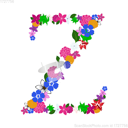 Image of Floral Alphabet Letter