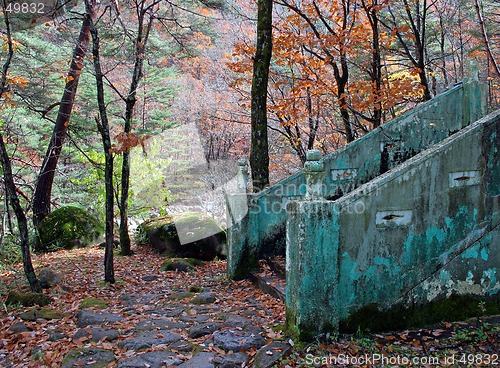 Image of Stairway in mountains