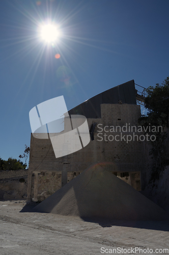 Image of industrial building gravel quarry