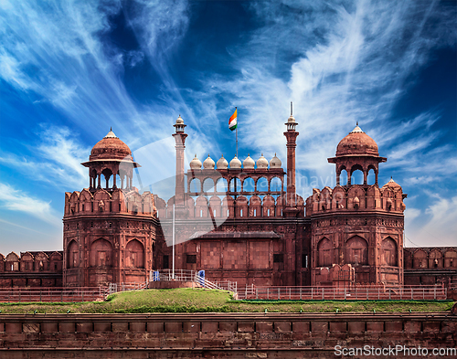 Image of Red Fort Lal Qila. Delhi, India