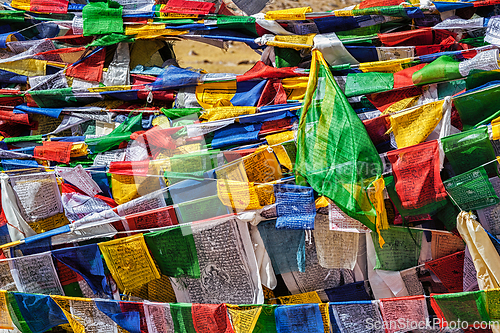 Image of Buddhist prayer flags lungta