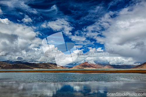 Image of Mountain lake Tso Kar in Himalayas