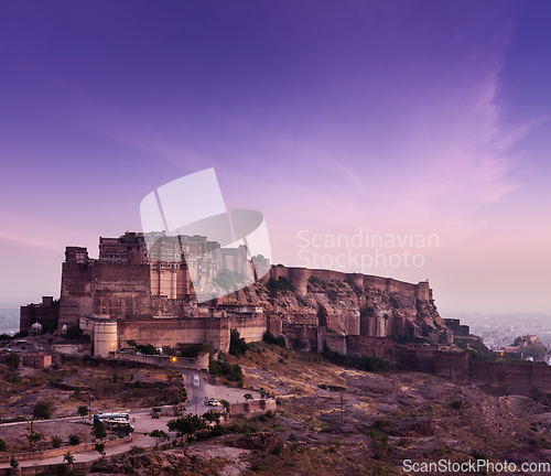 Image of Mehrangarh Fort, Jodhpur, Rajasthan, India