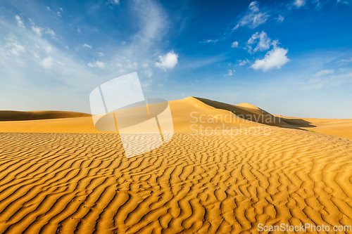 Image of Dunes of Thar Desert, Rajasthan, India