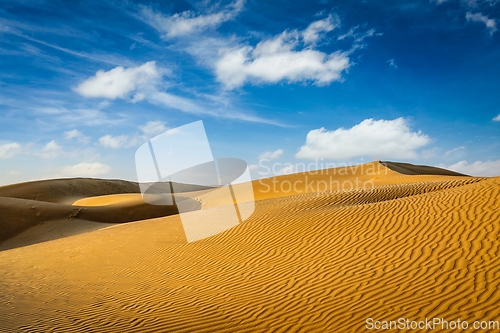 Image of Dunes of Thar Desert, Rajasthan, India