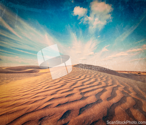 Image of Dunes of Thar Desert, Rajasthan, India