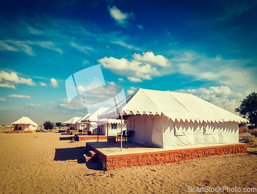 Image of Luxury tent camp, India