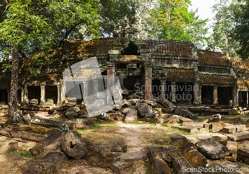 Image of Ancient ruins of Ta Prohm temple, Angkor, Cambodia