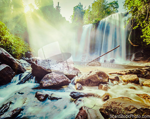 Image of Tropical waterfall