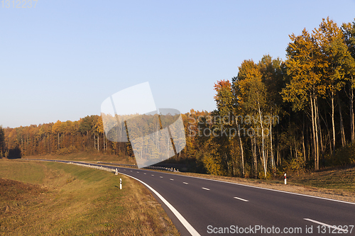 Image of The asphalt road