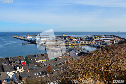 Image of helgoland city harbor, Germany