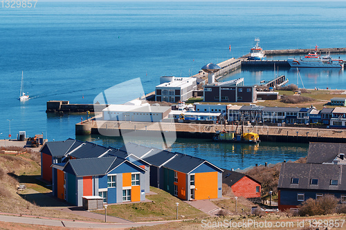 Image of helgoland city harbor, Germany