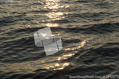 Image of Sunset on the lake.