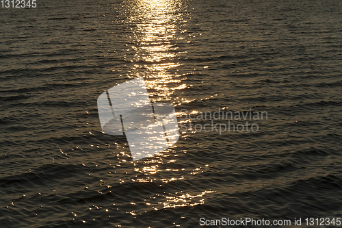 Image of sunset walk water