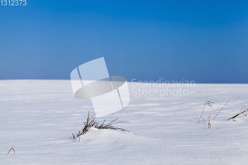 Image of snow drifts in winter