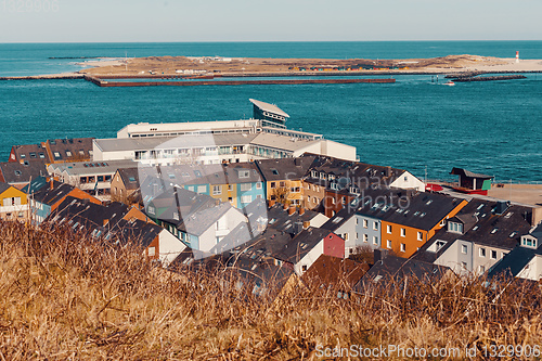 Image of roofs on residential area in Heligoland