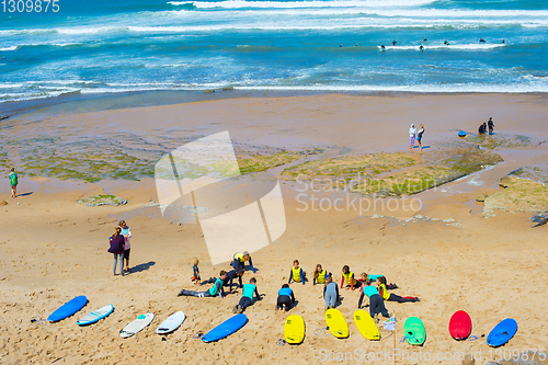 Image of Surf lessons on the beach