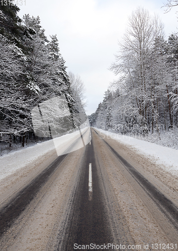 Image of Snow drifts in winter