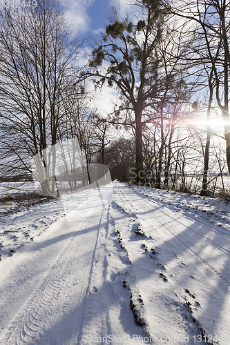 Image of Road under the snow