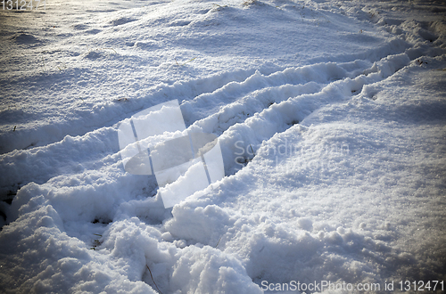 Image of Snow drifts in winter