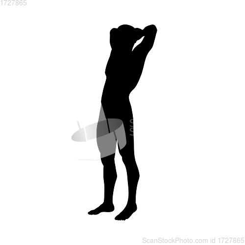 Image of Standing Pose Man Silhouette