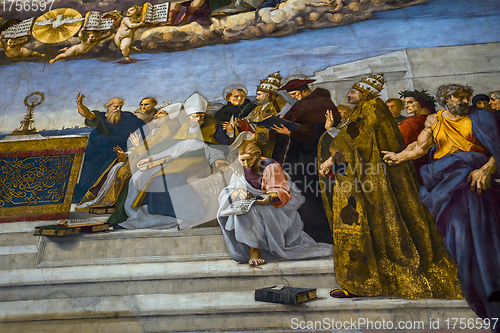 Image of interiors of Raphael rooms, Vatican museum, Vatican