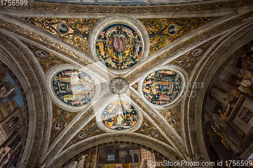 Image of interiors of Raphael rooms, Vatican museum, Vatican