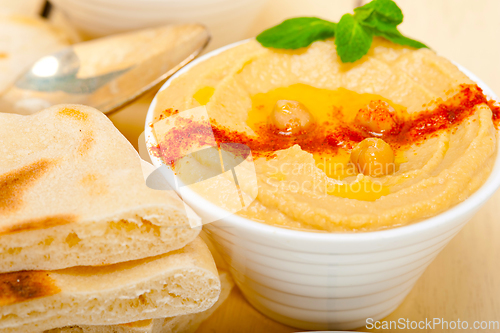 Image of Hummus with pita bread