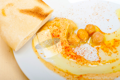 Image of Hummus with pita bread