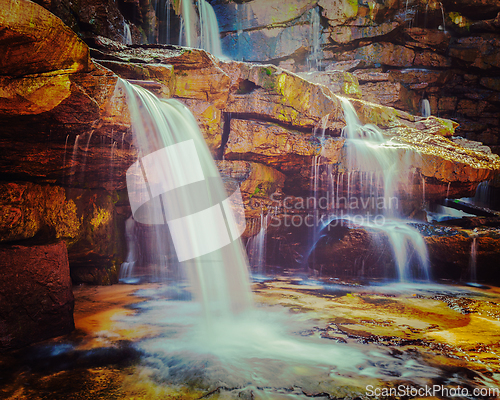 Image of Tropical waterfall