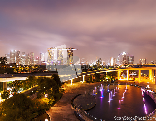 Image of Singapore skyline