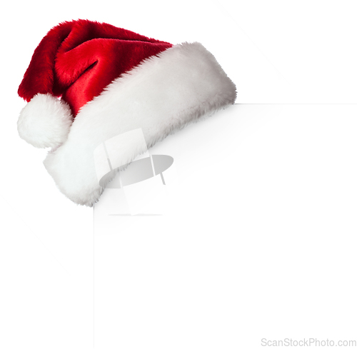 Image of Santa hat on poster