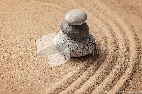 Image of Japanese Zen stone garden