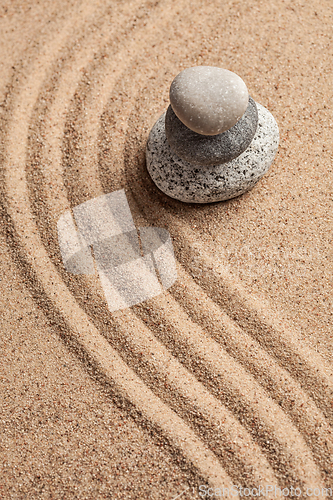 Image of Japanese Zen stone garden