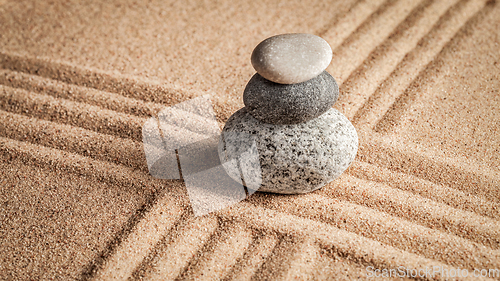 Image of Japanese Zen stone garden