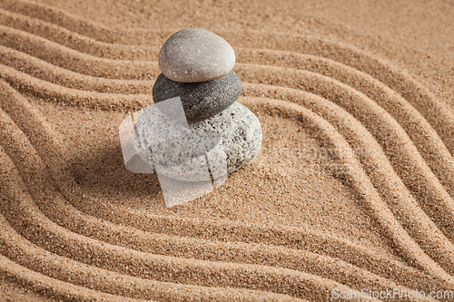 Image of Japanese Zen stone garden