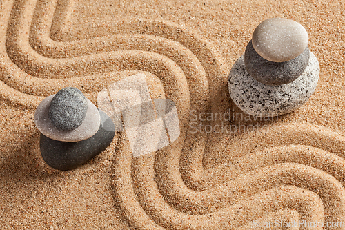 Image of Japanese Zen stone garden