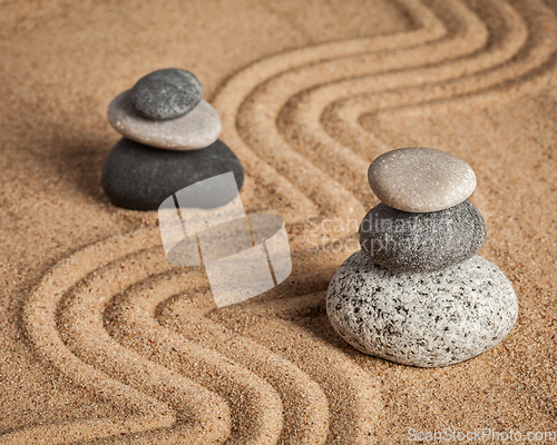 Image of Japanese Zen stone garden