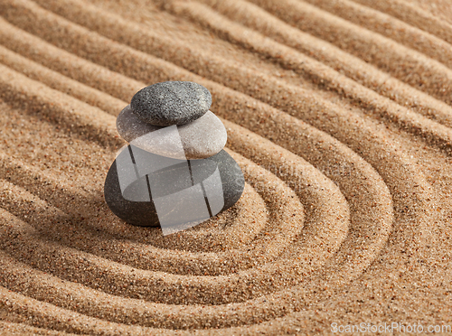 Image of Japanese Zen stone garden